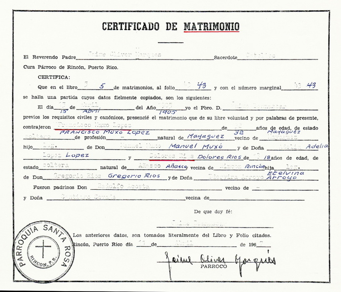 Francisco Muxó López marriage certificate to Dolores Ríos Arroyo 50076.jpg